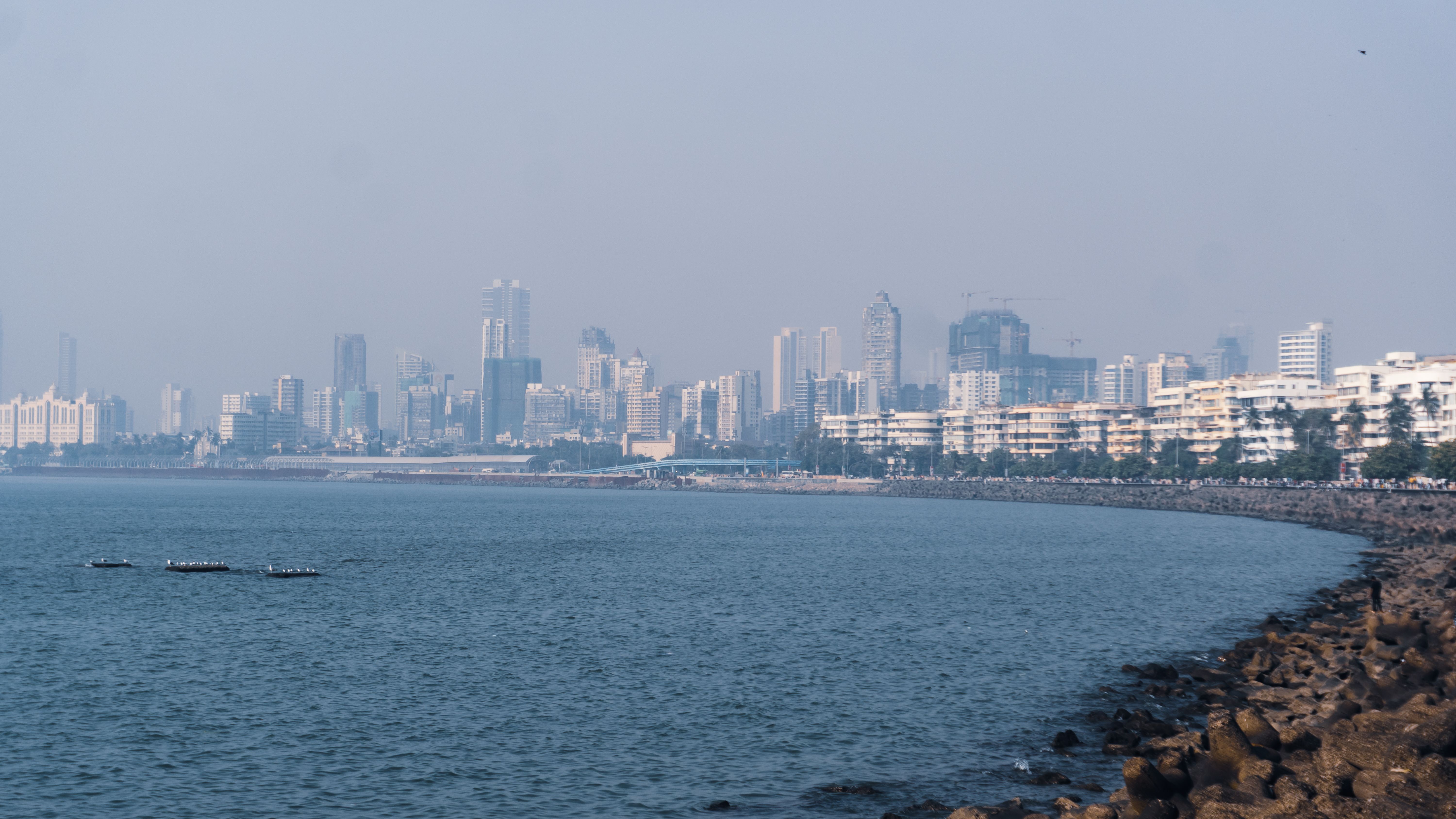 Marine Drive et la baie de Mumbai